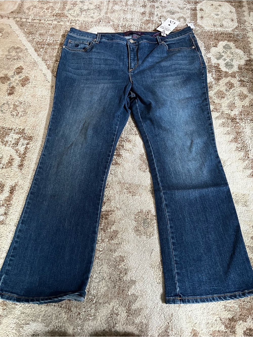 Women's Dark Wash Bootcut Jeans Size 18W Short